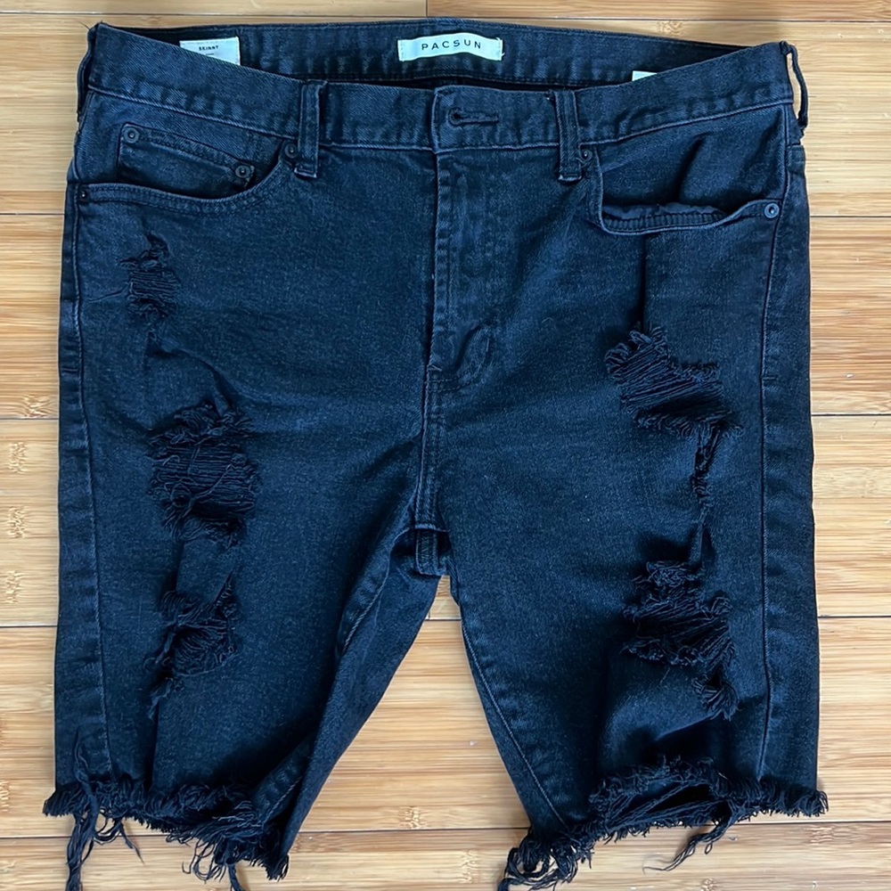 Pacsun Skinny Distressed Shorts
